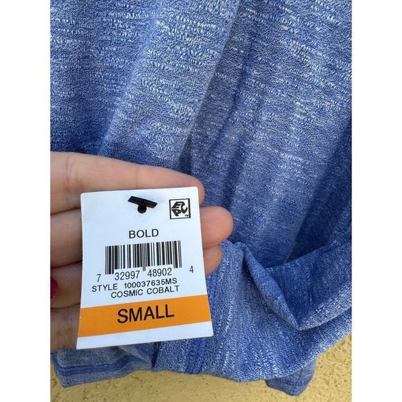 Ideology Women's T-Shirt Long Sleeve Knot Front Blue Small NWT - Picture 4 of 7